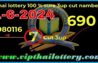 thai lottery vip sure number|Thai lottery Master Touch Sure Number Open Game 01/7/24.